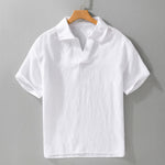 Buddha Stones Summer Casual Minimalist Solid Men's Short Sleeve Shirts