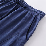 Buddha Stones 2Pcs Spring Summer Casual Tang Style Drawstring Solid Shirt Cropped Pants Men's Meditation Cloth With Pocket