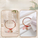 Buddha Stones Handwoven Five Color Apple Money Bag Gourd Chinese Lock Charm Protection Bracelet