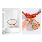 Buddha Stones Handwoven Five Color Apple Money Bag Gourd Chinese Lock Charm Protection Bracelet