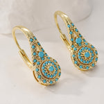 Turquoise Mosaic Elegance Earrings