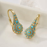 Turquoise Mosaic Elegance Earrings
