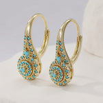 Turquoise Mosaic Elegance Earrings
