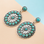 Turquoise Pearl Couture Earrings