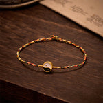 Buddha Stones Hand-Woven Yin Yang Colorful Thin Cord String Protection Braided Bracelet