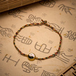 Buddha Stones Hand-Woven Yin Yang Colorful Thin Cord String Protection Braided Bracelet