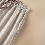 Buddha Stones Summer Casual Minimalist Drawstring Solid Ankle Pants Women's Harem Pants With Pocket