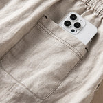 Buddha Stones Summer Casual Minimalist Drawstring Solid Ankle Pants Women's Harem Pants With Pocket