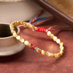 Buddha Stones Copper Koi Fish Success Vintage Ethnic Bracelet