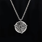 Buddha Stones Copper Plated With Silver Mountain Ghosts Spend Money Snake Coiled Around Copper Coin Necklace