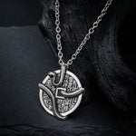Buddha Stones Copper Plated With Silver Mountain Ghosts Spend Money Snake Coiled Around Copper Coin Necklace