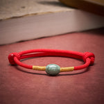Buddha Stones Jade Bead Red String Protection Bracelet