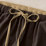 Buddha Stones Cotton Zen Bamboo Pattern Women's Elastic Waist Pants With Pockets