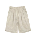Buddha Stones Summer Casual Minimalist Drawstring Solid Men's Shorts With Pockets