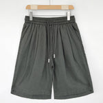 Buddha Stones Summer Casual Minimalist Drawstring Solid Men's Shorts With Pockets