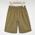 Buddha Stones Summer Casual Minimalist Drawstring Solid Men's Shorts With Pockets
