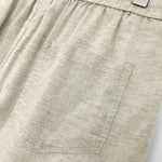 Buddha Stones Summer Casual Minimalist Drawstring Solid Men's Shorts With Pockets