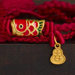 FREE Today: Prosperity and Connection Alloy Koi Fish Gourd Pendant Retro Double-Strand String Bracelet