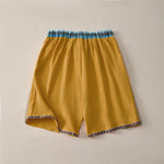Buddha Stones Summer Boho Casual Drawstring Geometric Bermuda Shorts Men's  With Pockets