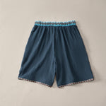 Buddha Stones Summer Boho Casual Drawstring Geometric Bermuda Shorts Men's  With Pockets