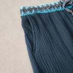 Buddha Stones Summer Boho Casual Drawstring Geometric Bermuda Shorts Men's  With Pockets
