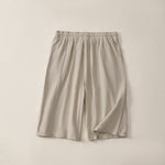 Buddha Stones Summer Casual Drawstring Solid Bermuda Shorts Women's Straight Leg Pants With Pockets