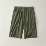 Buddha Stones Summer Casual Drawstring Solid Bermuda Shorts Women's Straight Leg Pants With Pockets