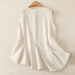 Buddha Stones Summer Minimalist Basic Solid Crew Neck Tank Top Women's Sleeveless T-Shirts