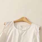 Buddha Stones Summer Minimalist Basic Solid Crew Neck Tank Top Women's Sleeveless T-Shirts