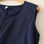 Buddha Stones Summer Minimalist Basic Solid Crew Neck Tank Top Women's Sleeveless T-Shirts