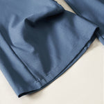 Buddha Stones Summer Elegant Solid Elastic Waist Button Zipper Design Cotton Linen Long Pants Women's Wide Leg Pants With Pockets