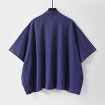 Buddha Stones Summer Minimalist Drawstring Lace-up Solid Short Sleeve Men's Kimono With Pockets