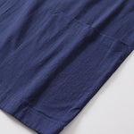 Buddha Stones Summer Minimalist Drawstring Lace-up Solid Short Sleeve Men's Kimono With Pockets