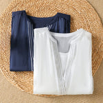 Buddha Stones Summer Casual Simple Solid V-Neck Lines Women's Short Sleeve T-Shirts