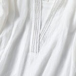 Buddha Stones Summer Casual Simple Solid V-Neck Lines Women's Short Sleeve T-Shirts