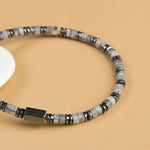 FREE Today: Harmony and Positivity Sodalite Hematite Cube Spacer Bracelet