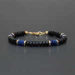FREE Today: Serenity and Support Lapis Lazuli Black Onyx Cube Bead Bracelet