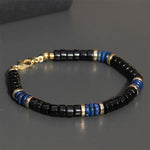 FREE Today: Serenity and Support Lapis Lazuli Black Onyx Cube Bead Bracelet
