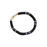 FREE Today: Serenity and Support Lapis Lazuli Black Onyx Cube Bead Bracelet