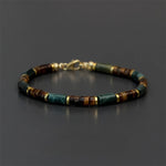 FREE Today: Self Care and Strength Lapis Lazuli Tiger Eye Cylindrical Bead Bracelet