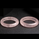 Buddha Stones  Natural Rose Quartz Love Caring Bracelet Bangle