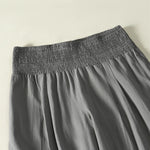 Buddha Stones Spring Summer Casual Minimalist Solid Long Pants Women's Wide Leg Pants With Pocket
