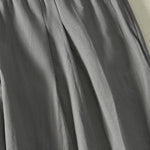 Buddha Stones Spring Summer Casual Minimalist Solid Long Pants Women's Wide Leg Pants With Pocket