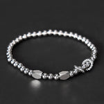 Buddha Stones 4mm Small Beads Titanium Steel Stimulation Bracelet