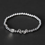 Buddha Stones 4mm Small Beads Titanium Steel Stimulation Bracelet