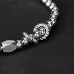 Buddha Stones 4mm Small Beads Titanium Steel Stimulation Bracelet
