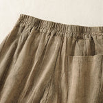 Buddha Stones Summer Casual Minimalist Solid Women's Shorts With Pocket