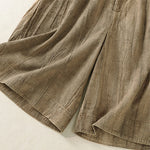 Buddha Stones Summer Casual Minimalist Solid Women's Shorts With Pocket