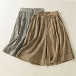 Buddha Stones Summer Casual Minimalist Solid Women's Shorts With Pocket