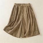 Buddha Stones Summer Casual Minimalist Solid Women's Shorts With Pocket